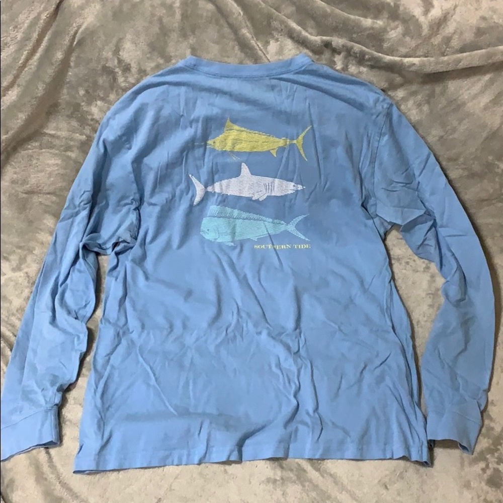 Southern Tide Long Sleeve Pocket Tee